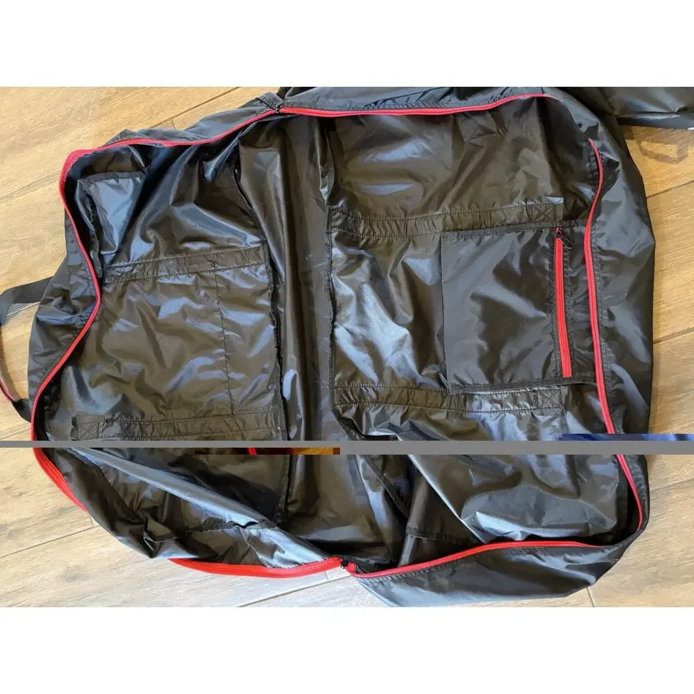 SAMSONITE TOTE-A-TON TRAVEL NYLON DUFFEL BAG BLACK AND RED